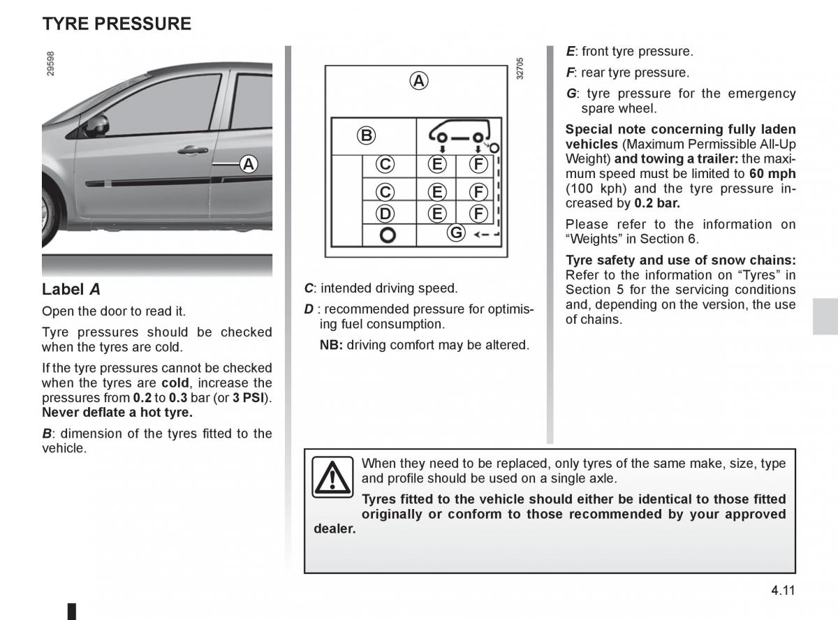 Renault Clio III 3 owners manual / page 183