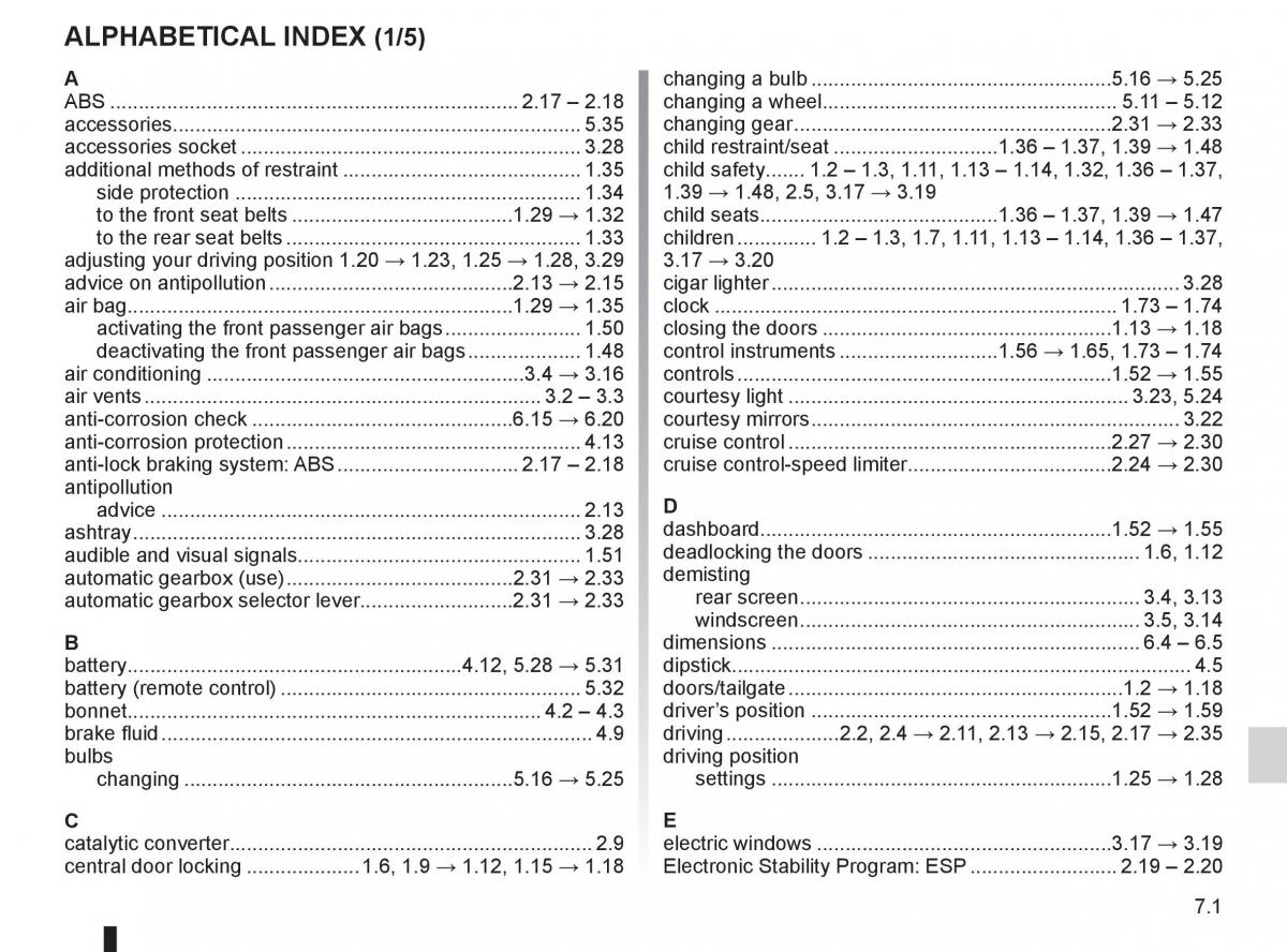 Renault Clio III 3 owners manual / page 257