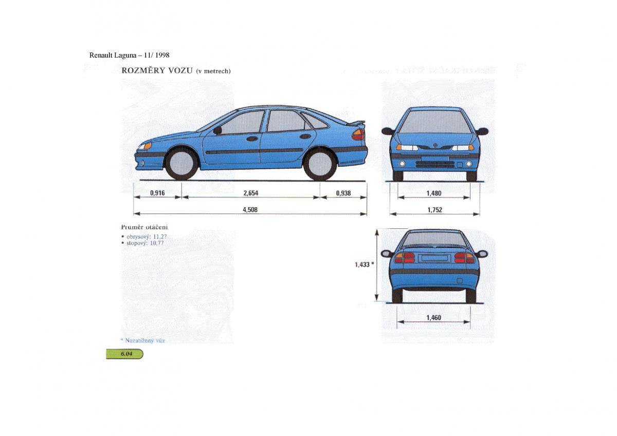 Renault Laguna I 1 navod k obsludze / page 155