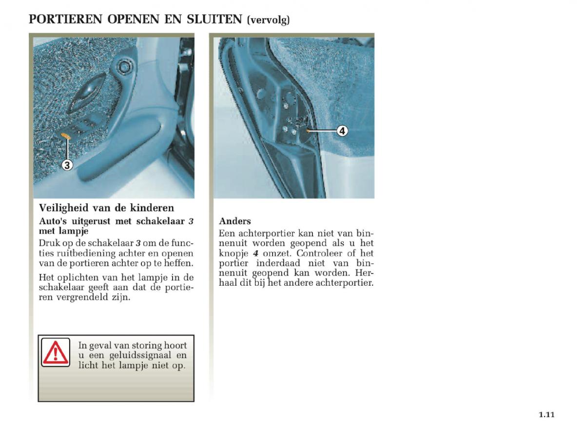 Renault Laguna II 2 handleiding / page 17