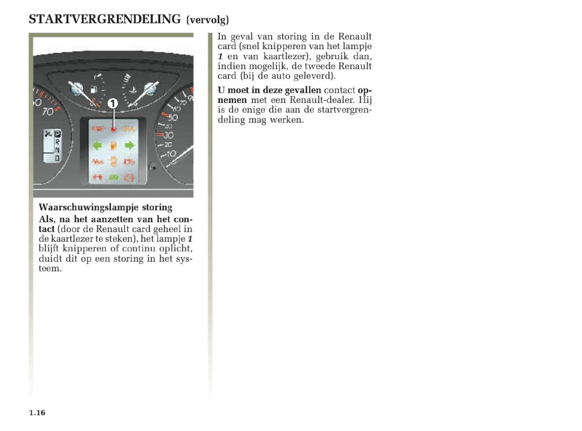 Renault Laguna II 2 handleiding / page 22