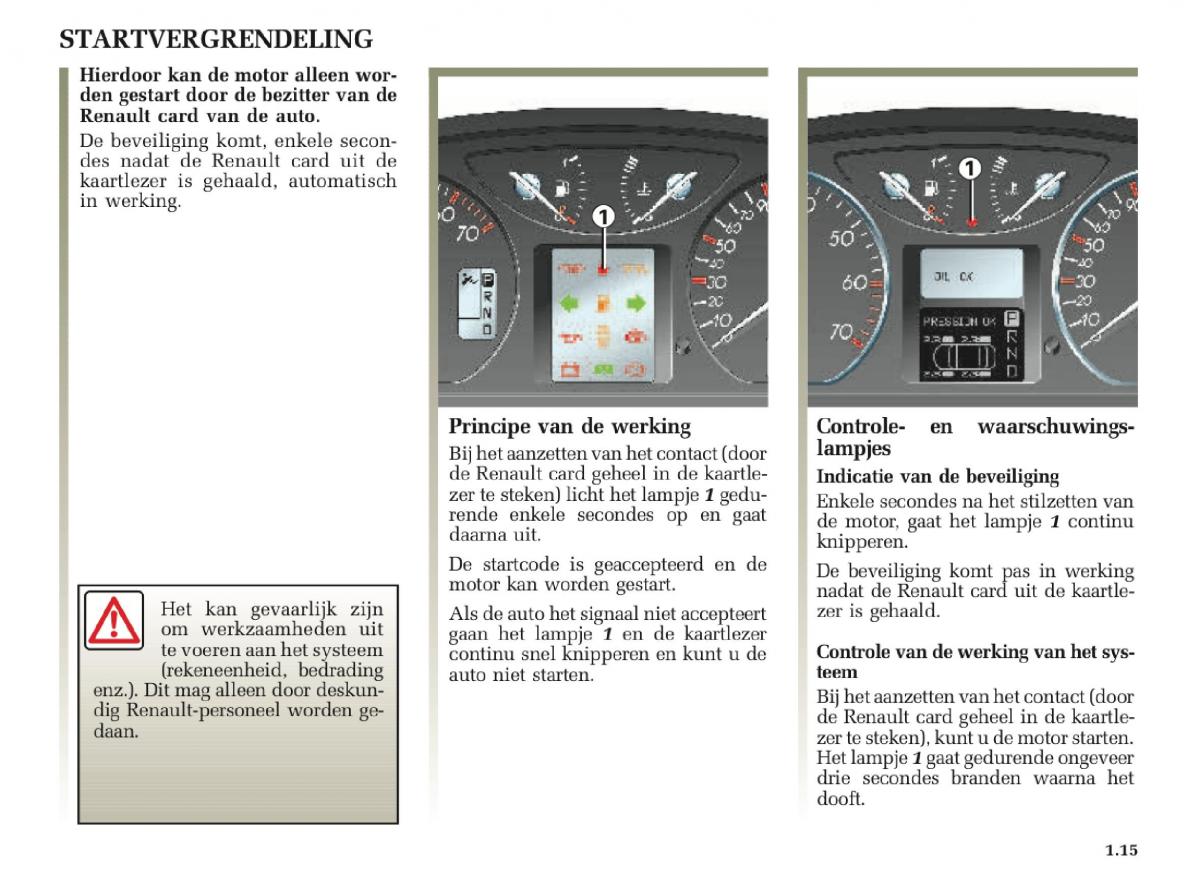 Renault Laguna II 2 handleiding / page 21