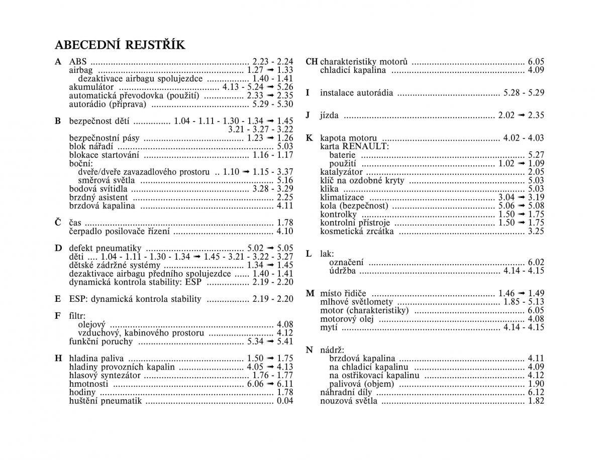 Renault Laguna II 2 navod k obsludze / page 247