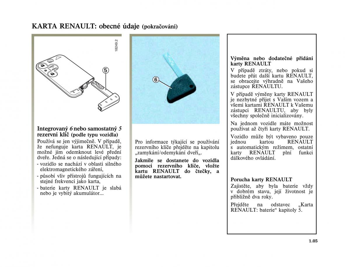Renault Laguna II 2 navod k obsludze / page 13