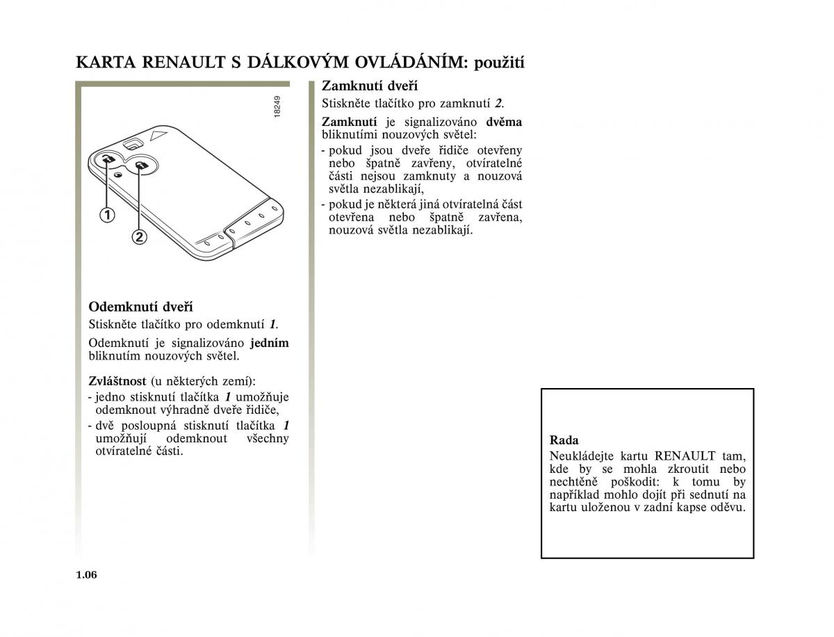 Renault Laguna II 2 navod k obsludze / page 14