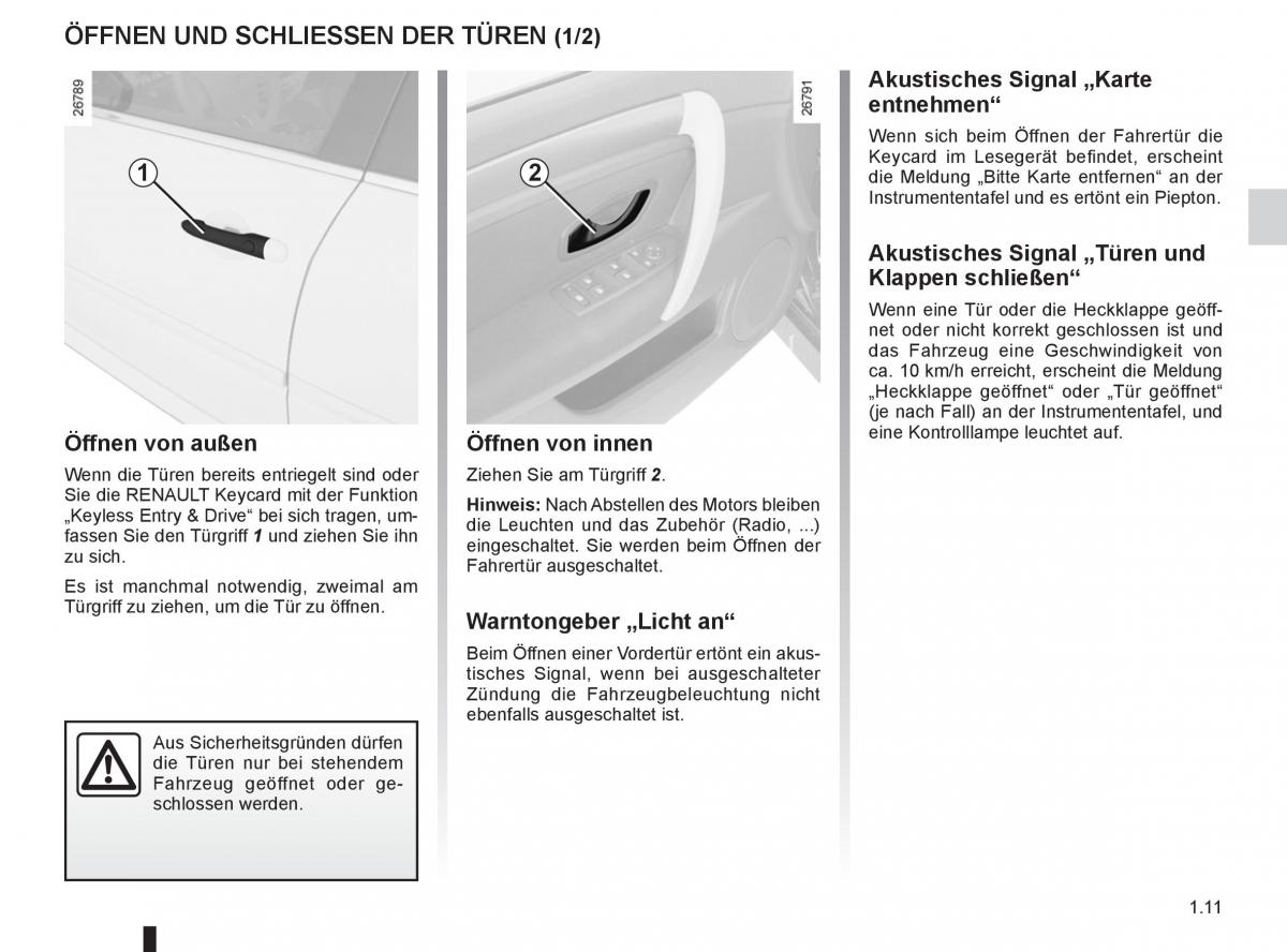 Renault Laguna III 3 Handbuch / page 17