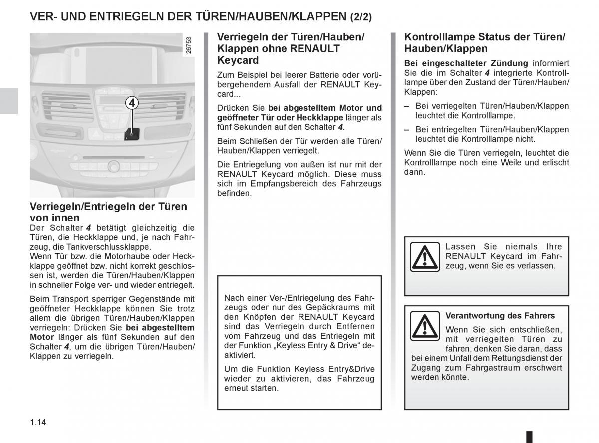 Renault Laguna III 3 Handbuch / page 20