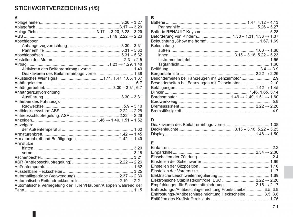 Renault Laguna III 3 Handbuch / page 235