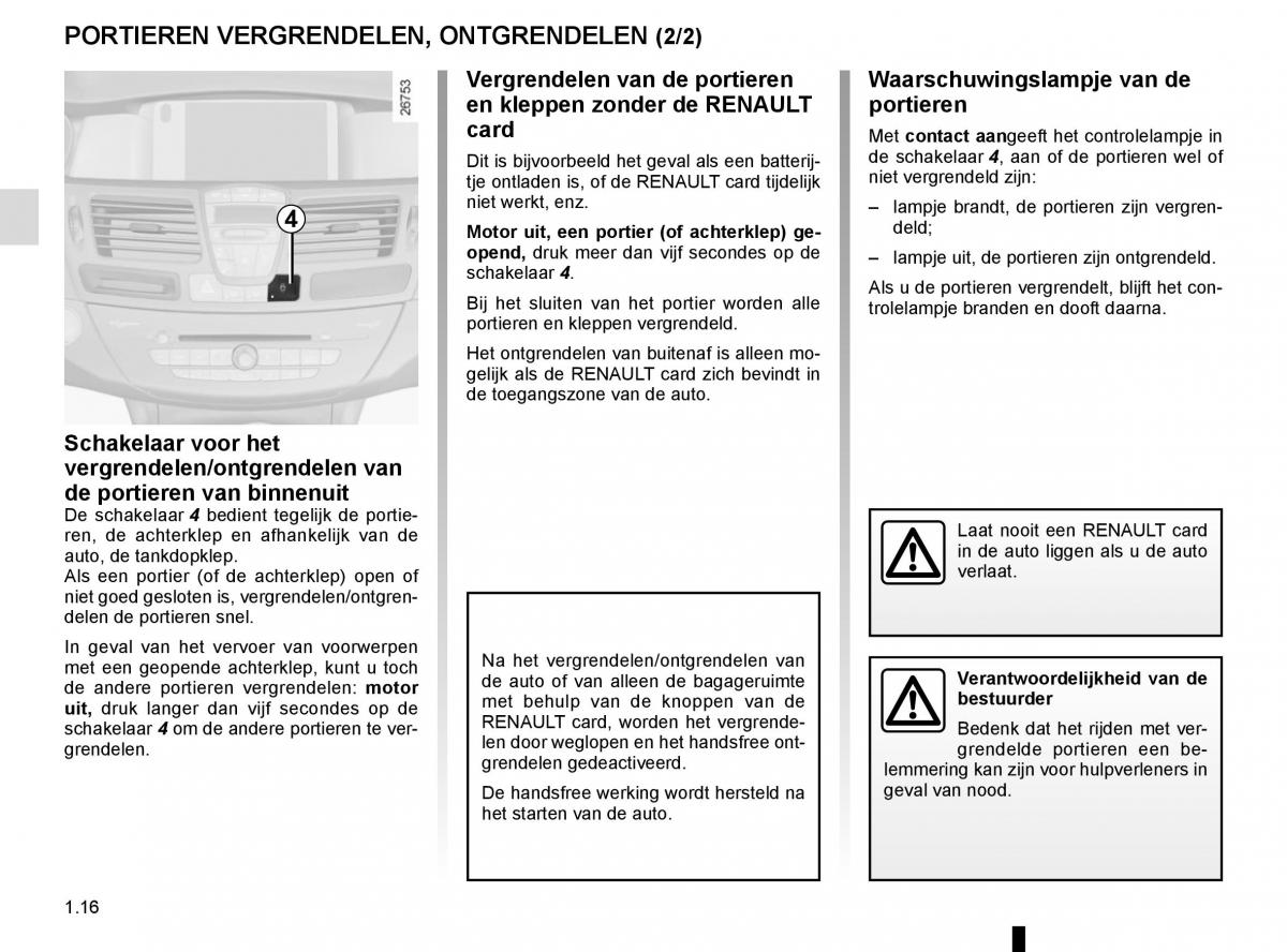 Renault Laguna III 3 handleiding / page 22