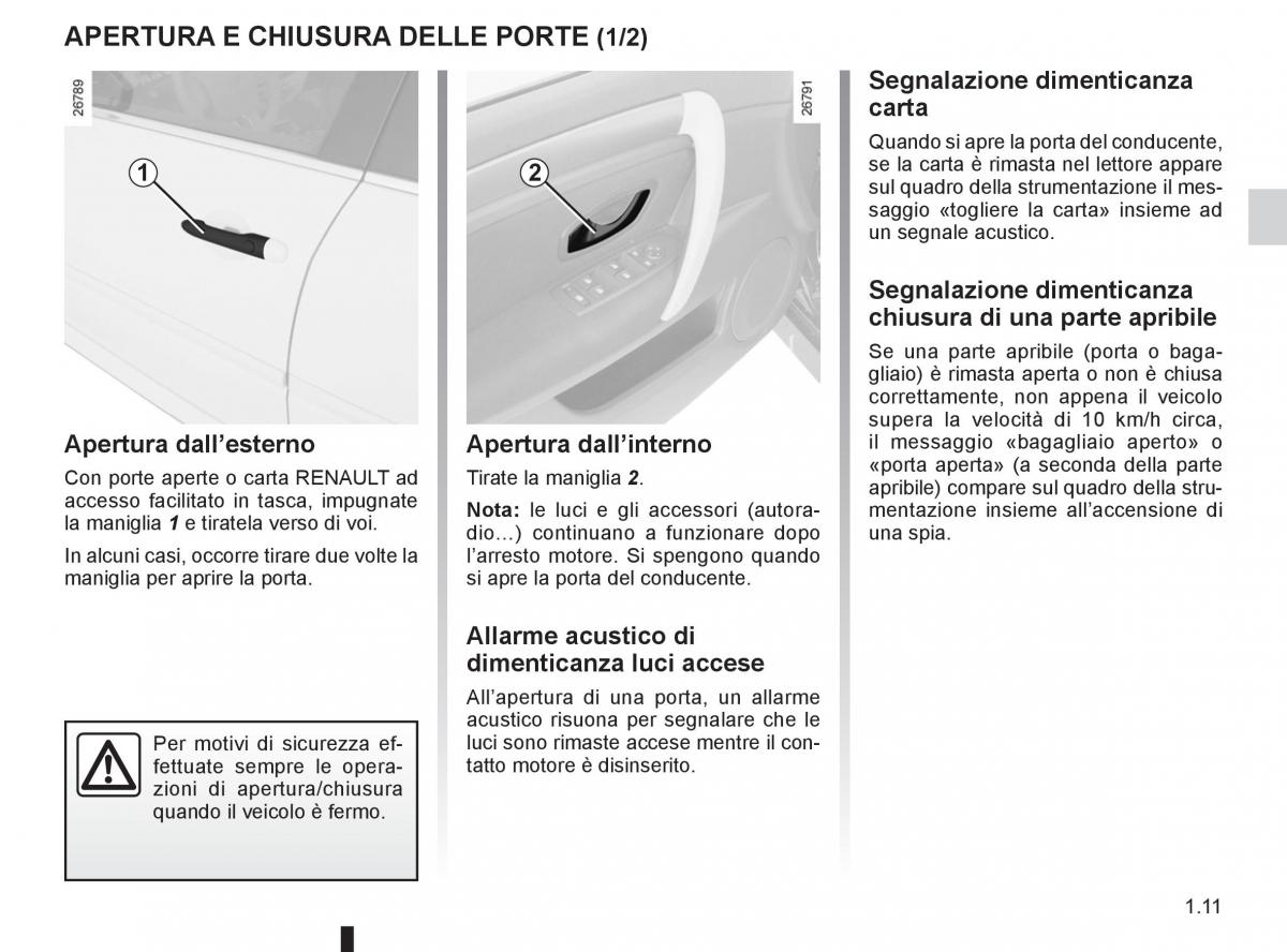 Renault Laguna III 3 manuale del proprietario / page 17