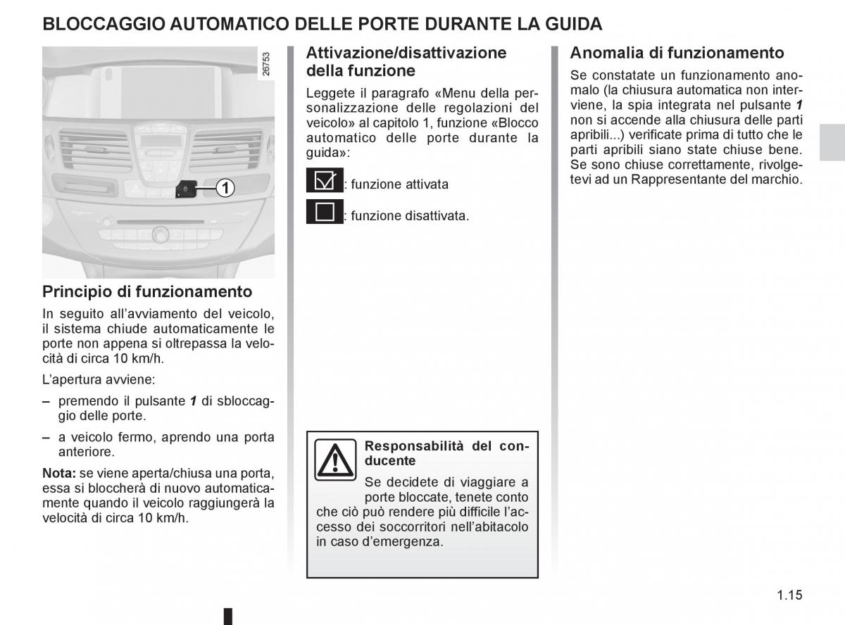 Renault Laguna III 3 manuale del proprietario / page 21