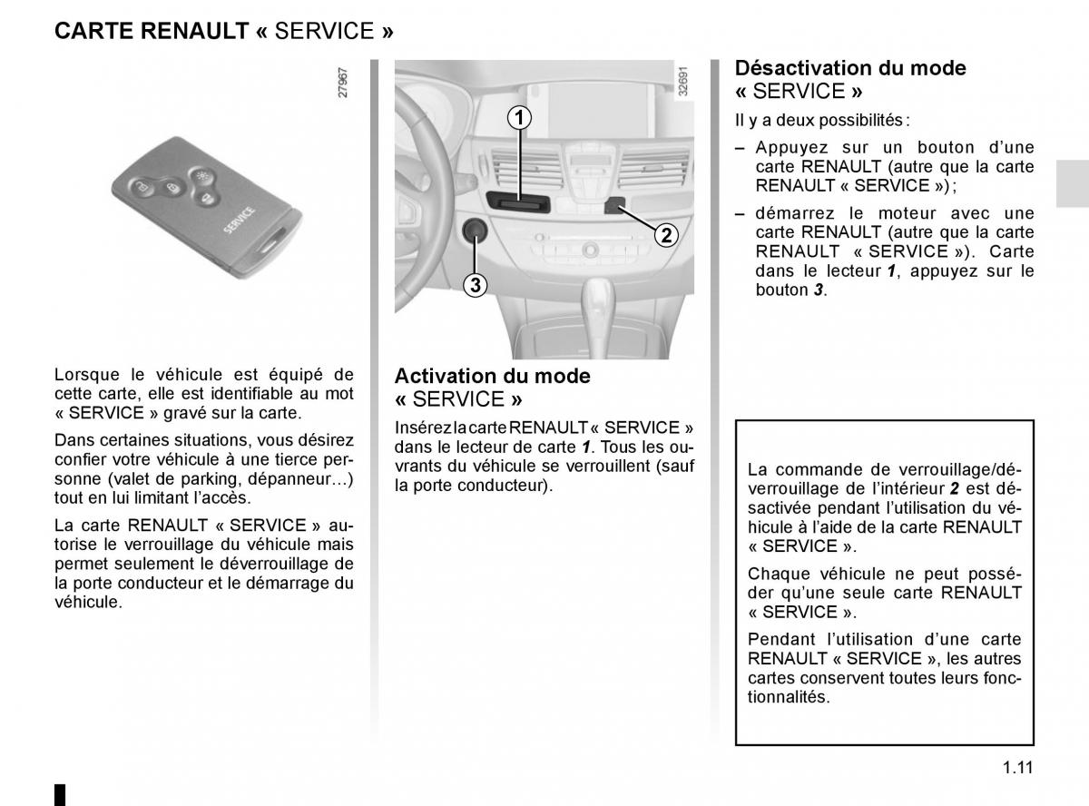 Renault Laguna III 3 manuel du proprietaire / page 17