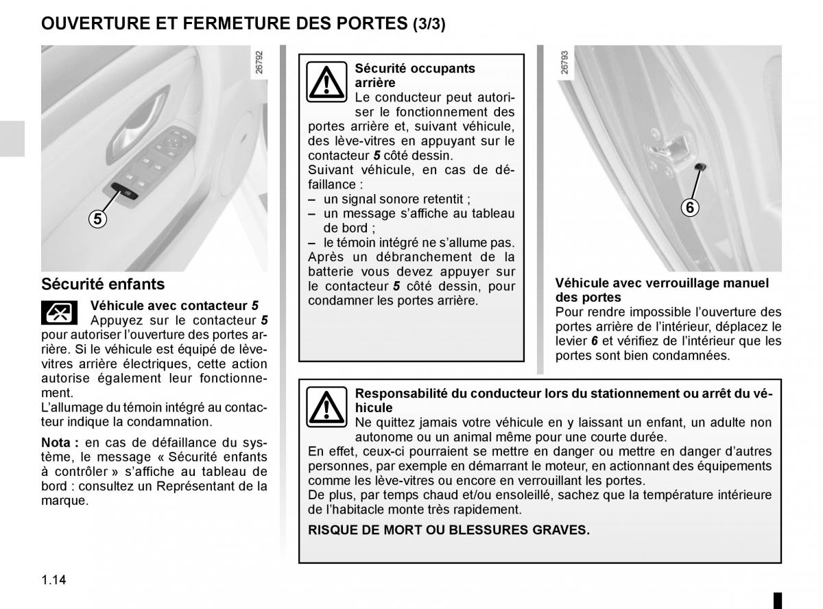 Renault Laguna III 3 manuel du proprietaire / page 20