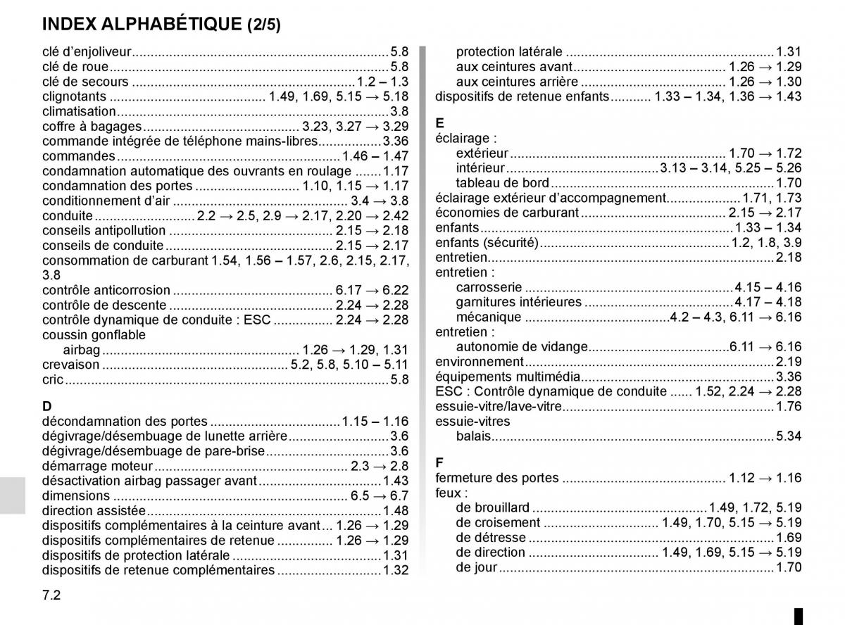 Renault Laguna III 3 manuel du proprietaire / page 248