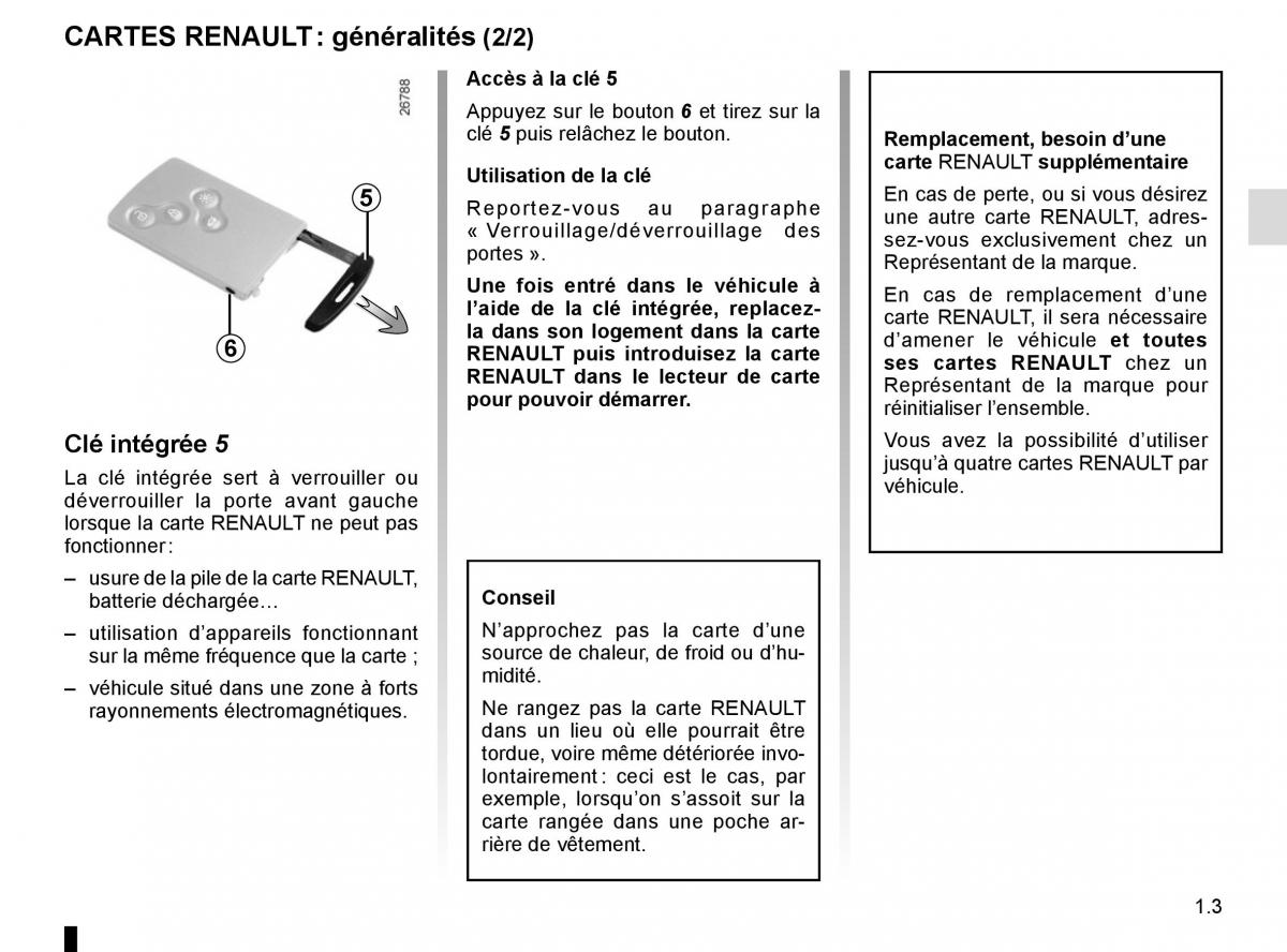 Renault Laguna III 3 manuel du proprietaire / page 9