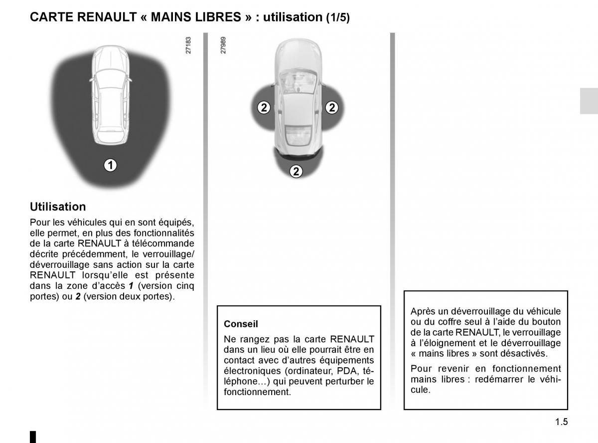 Renault Laguna III 3 manuel du proprietaire / page 11