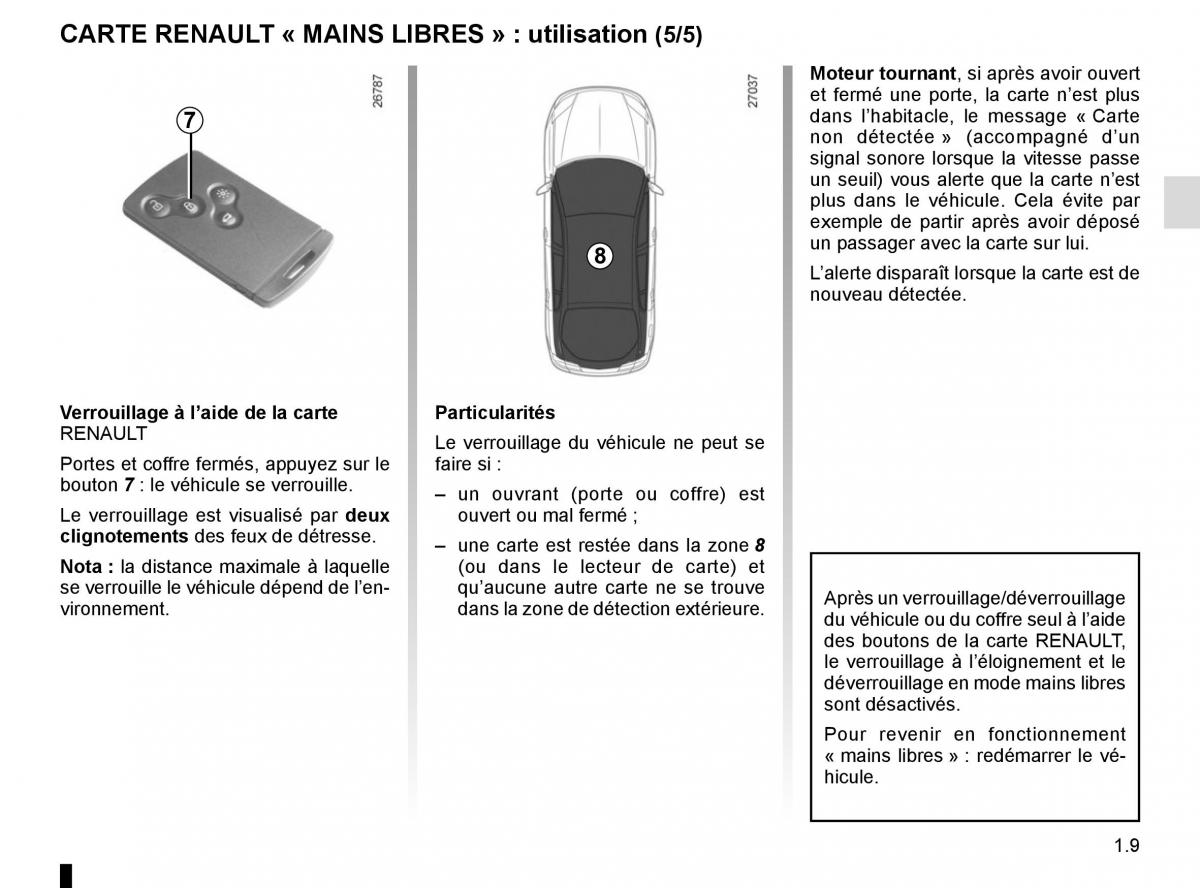 Renault Laguna III 3 manuel du proprietaire / page 15