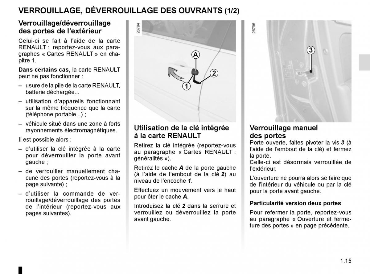 Renault Laguna III 3 manuel du proprietaire / page 21