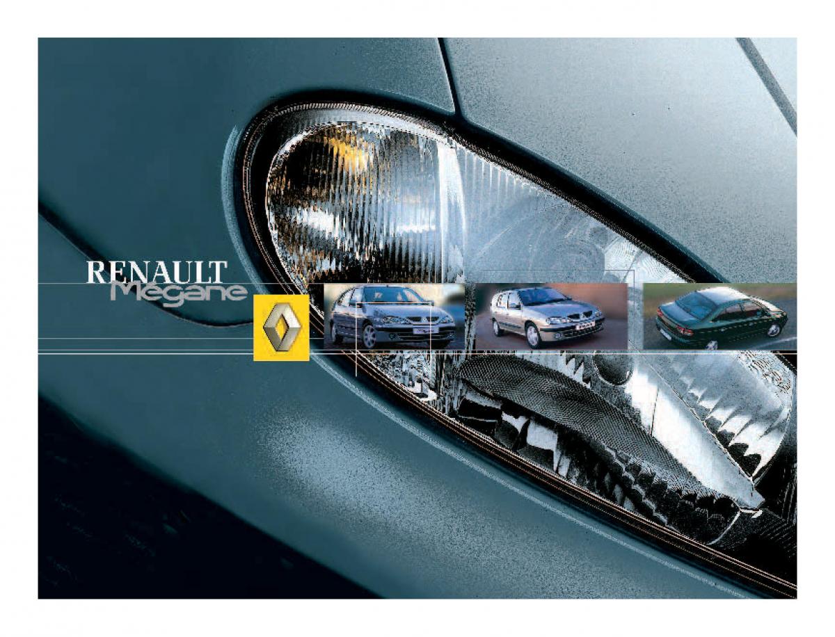 Renault Megane I 1 phase II navod k obsludze / page 1