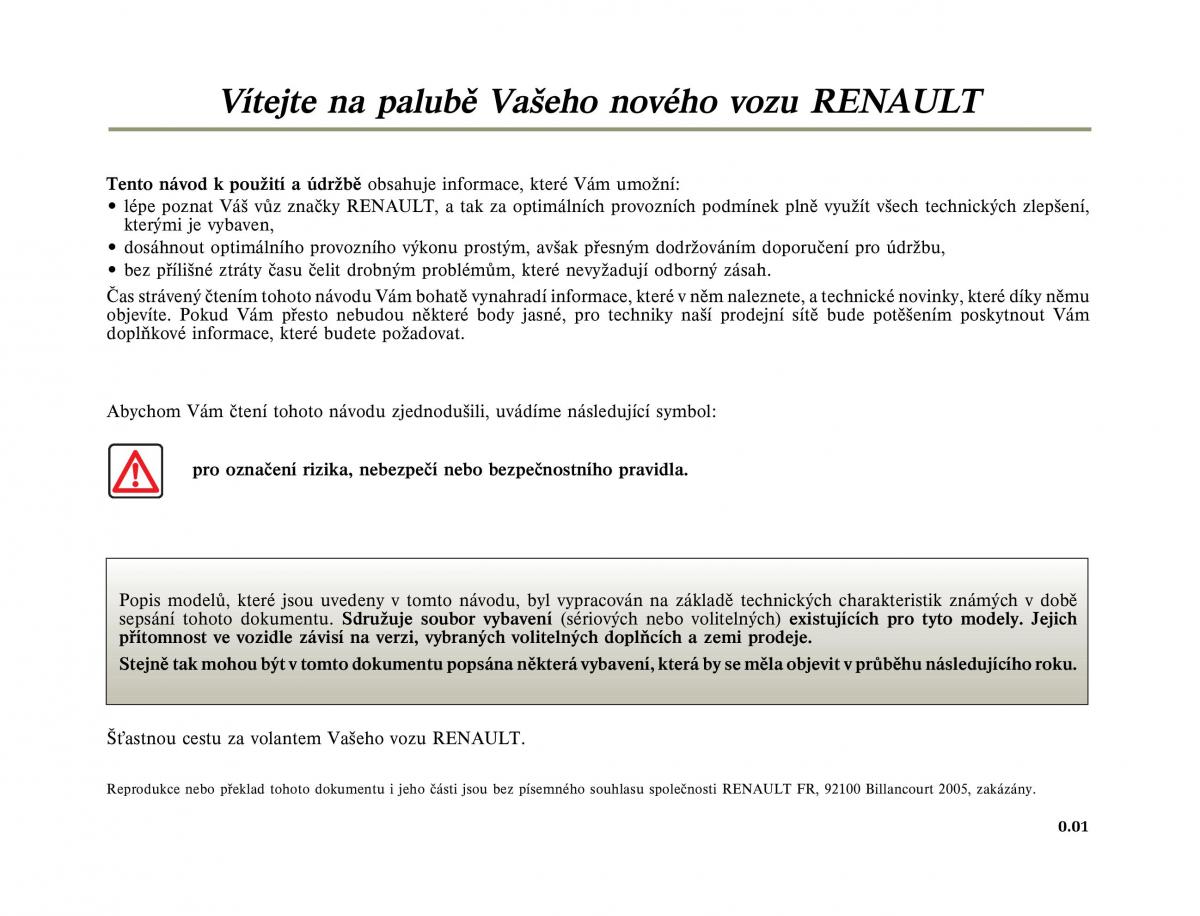 Renault Megane II 2 navod k obsludze / page 3