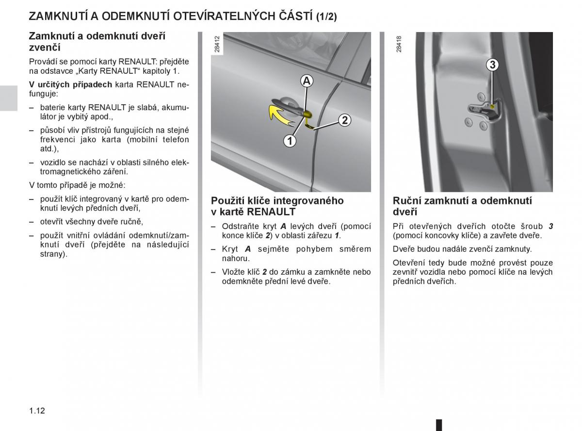 Renault Megane III 3 navod k obsludze / page 18