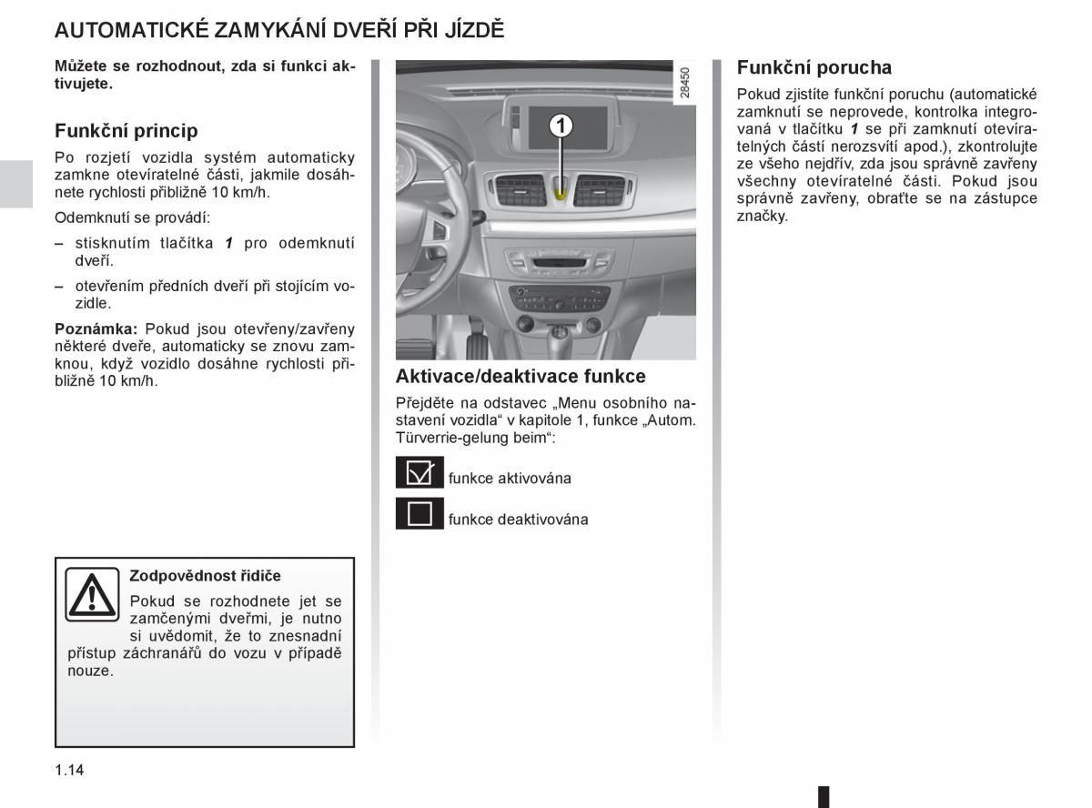 Renault Megane III 3 navod k obsludze / page 20
