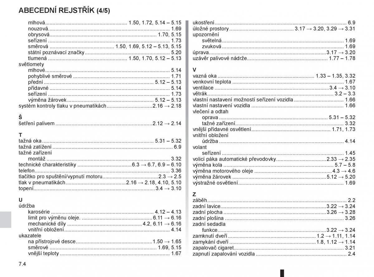 Renault Megane III 3 navod k obsludze / page 234