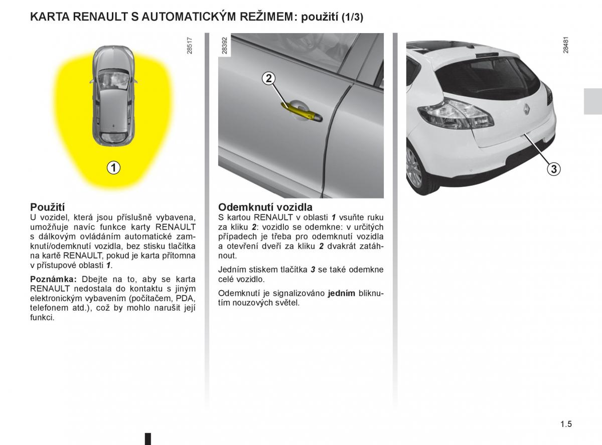 Renault Megane III 3 navod k obsludze / page 11