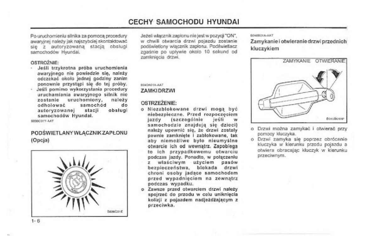 Hyundai Terracan Highlander instrukcja obslugi / page 13