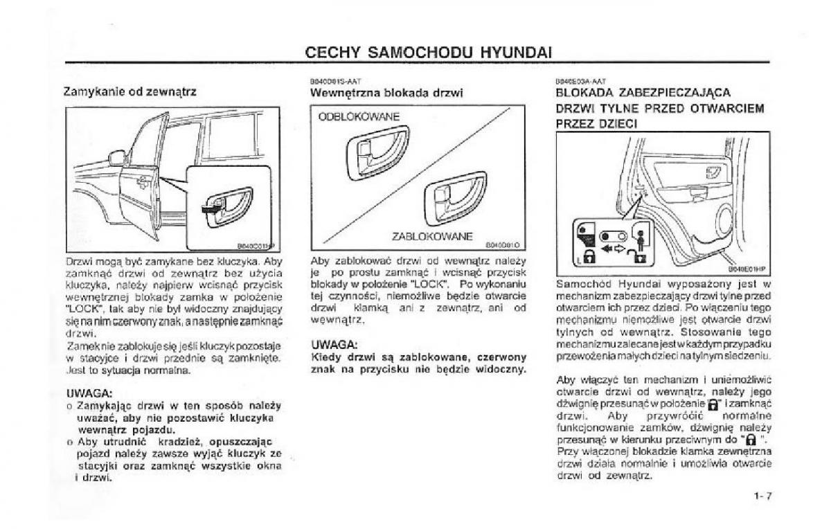 manual  Hyundai Terracan Highlander instrukcja / page 14