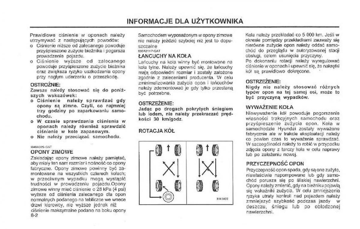 Hyundai Terracan Highlander instrukcja obslugi / page 168