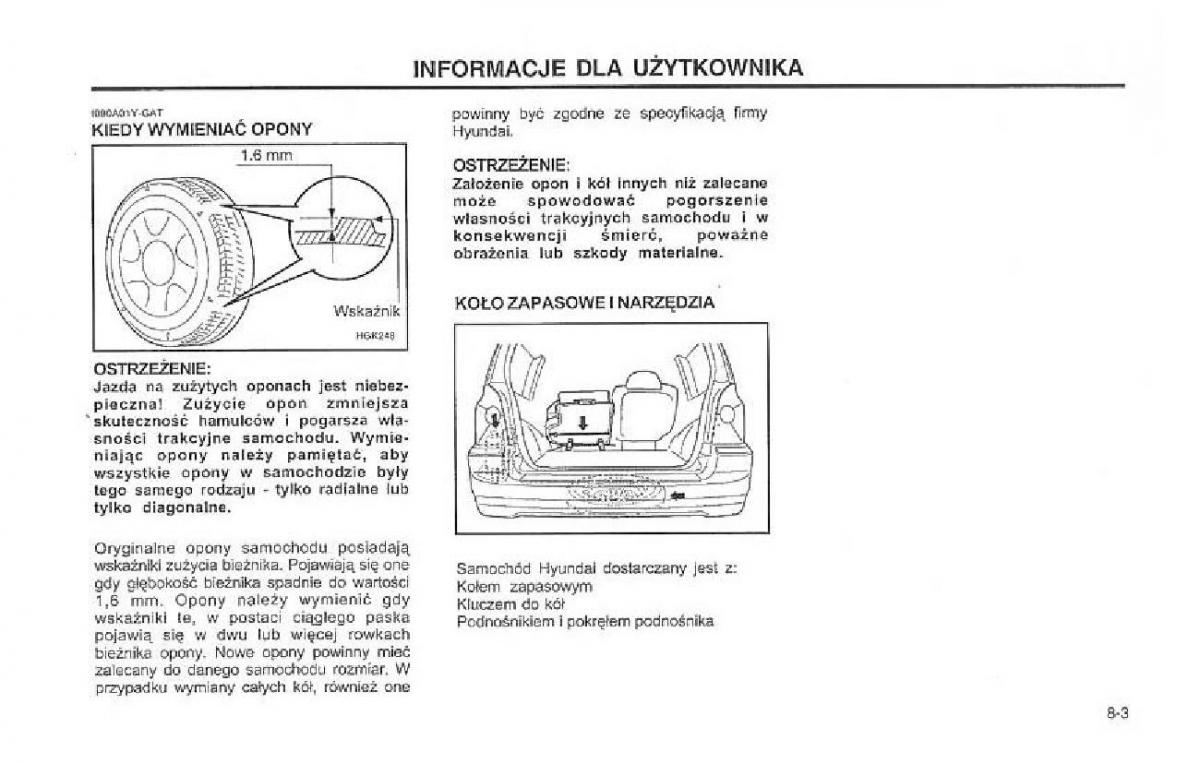 manual  Hyundai Terracan Highlander instrukcja / page 169