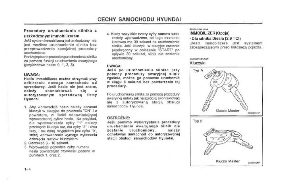manual  Hyundai Terracan Highlander instrukcja / page 11