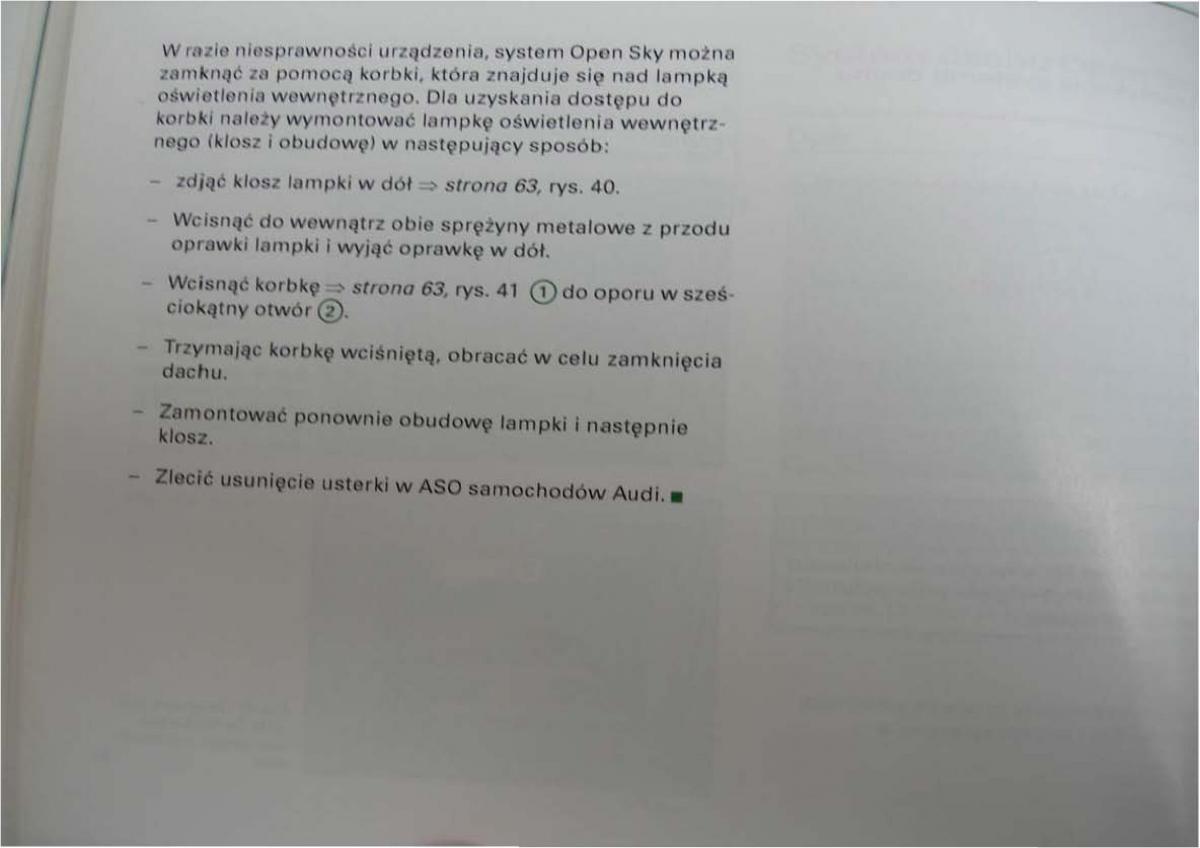Audi A2 instrukcja obslugi / page 64