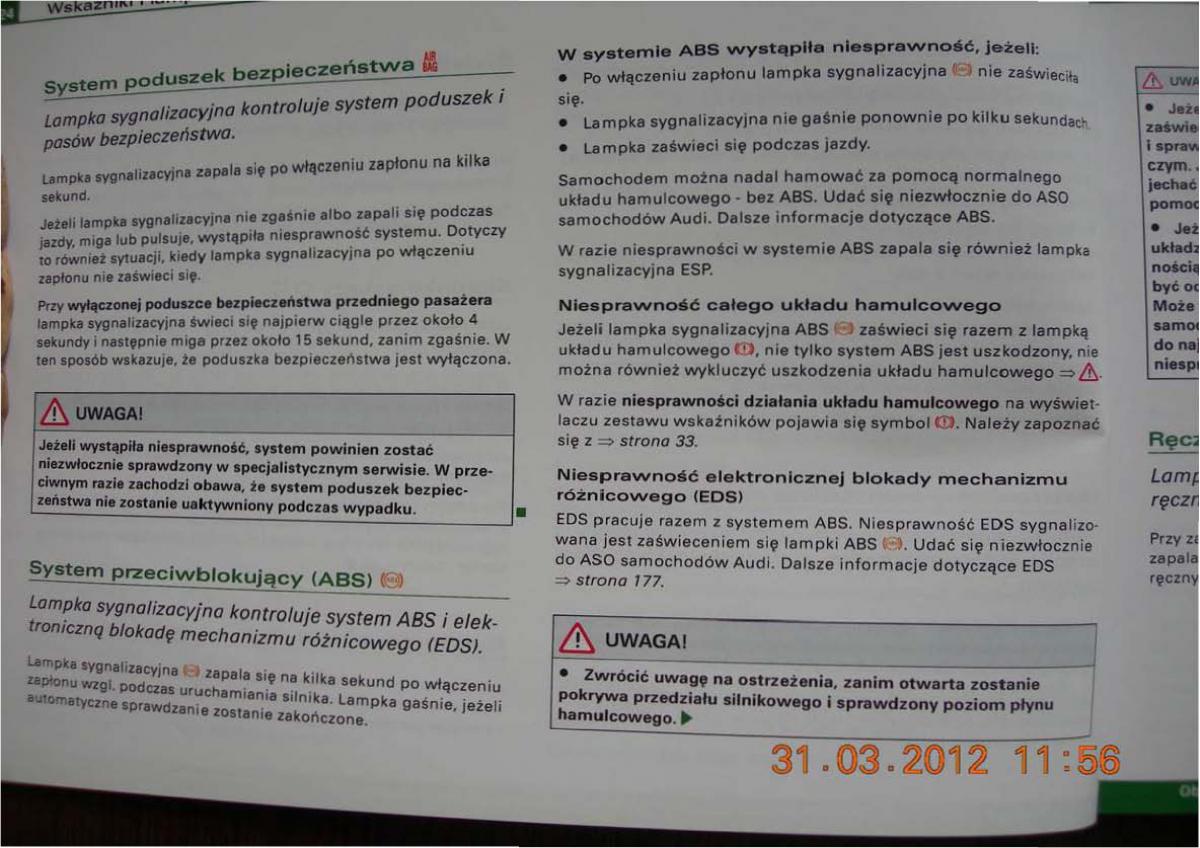 Audi A2 instrukcja obslugi / page 22