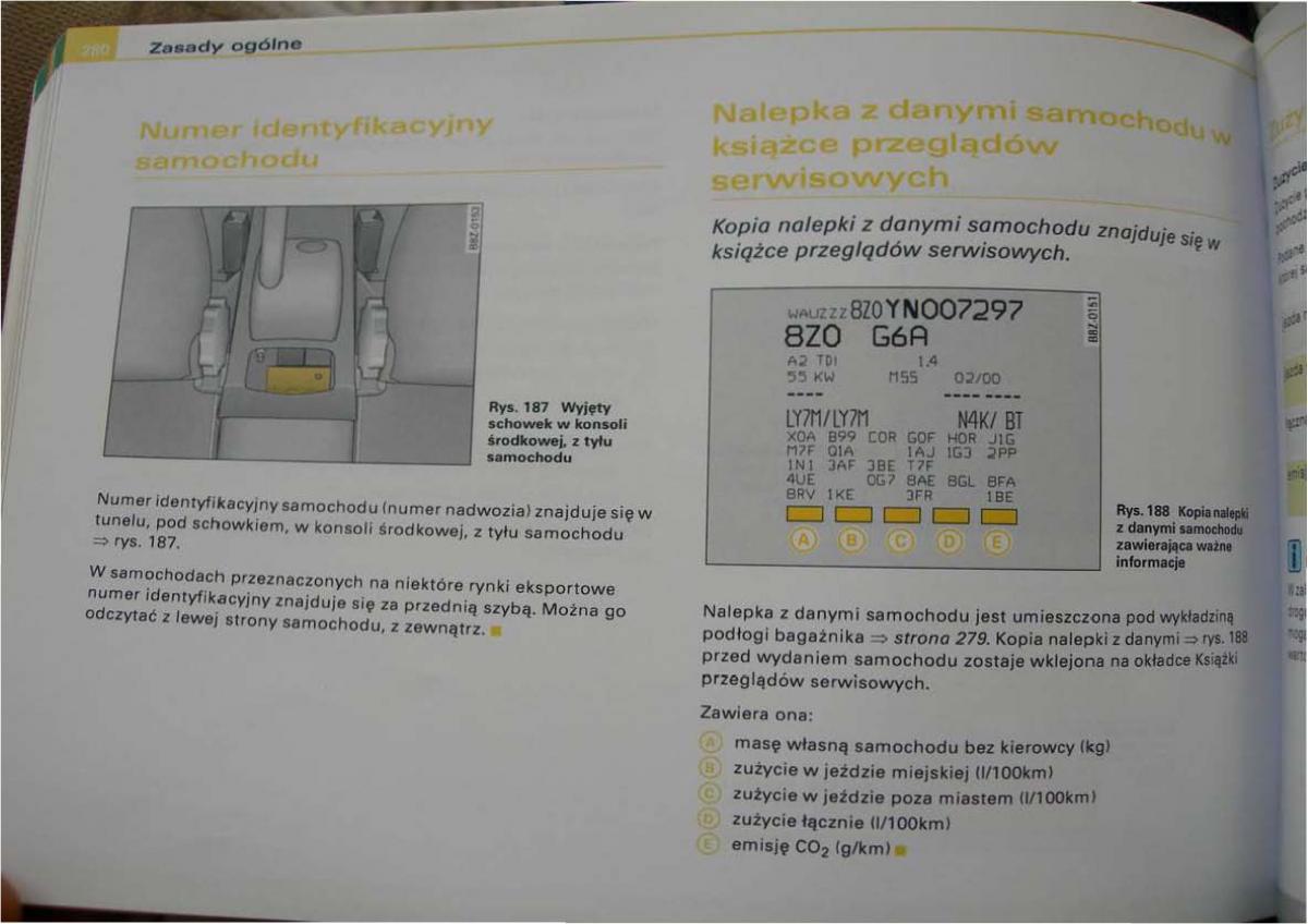 Audi A2 instrukcja obslugi / page 269