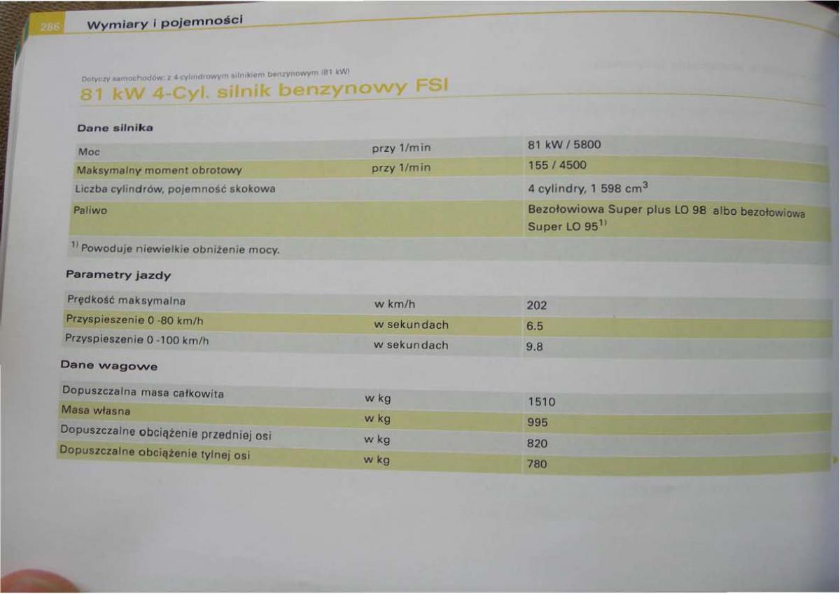 Audi A2 instrukcja obslugi / page 275