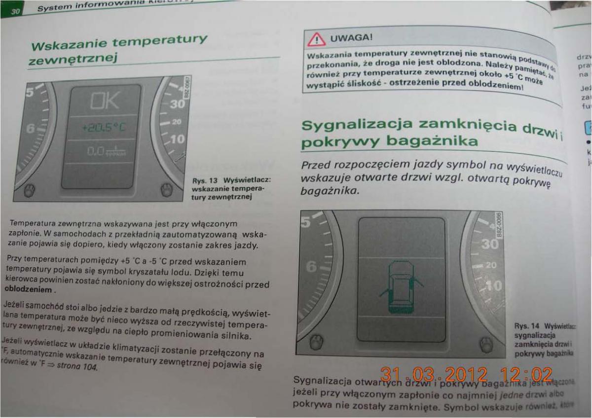 Audi A2 instrukcja obslugi / page 29