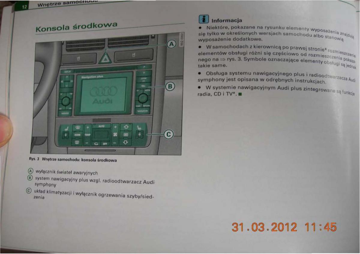 Audi A2 instrukcja obslugi / page 10