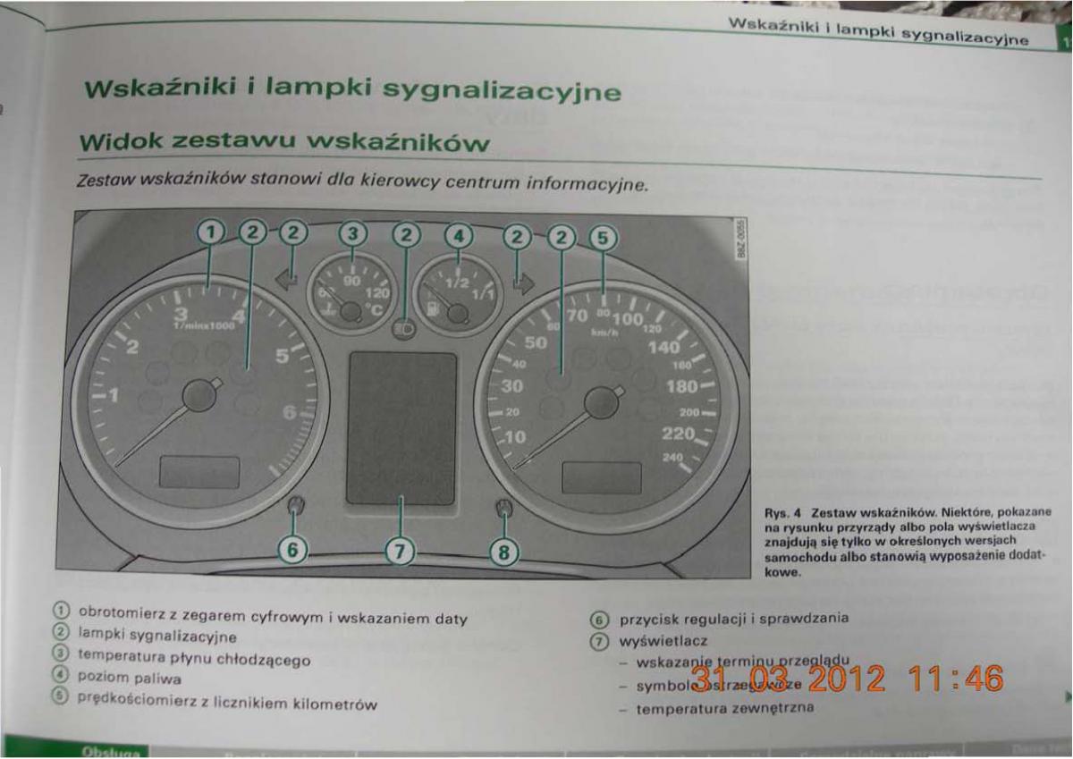 Audi A2 instrukcja obslugi / page 11