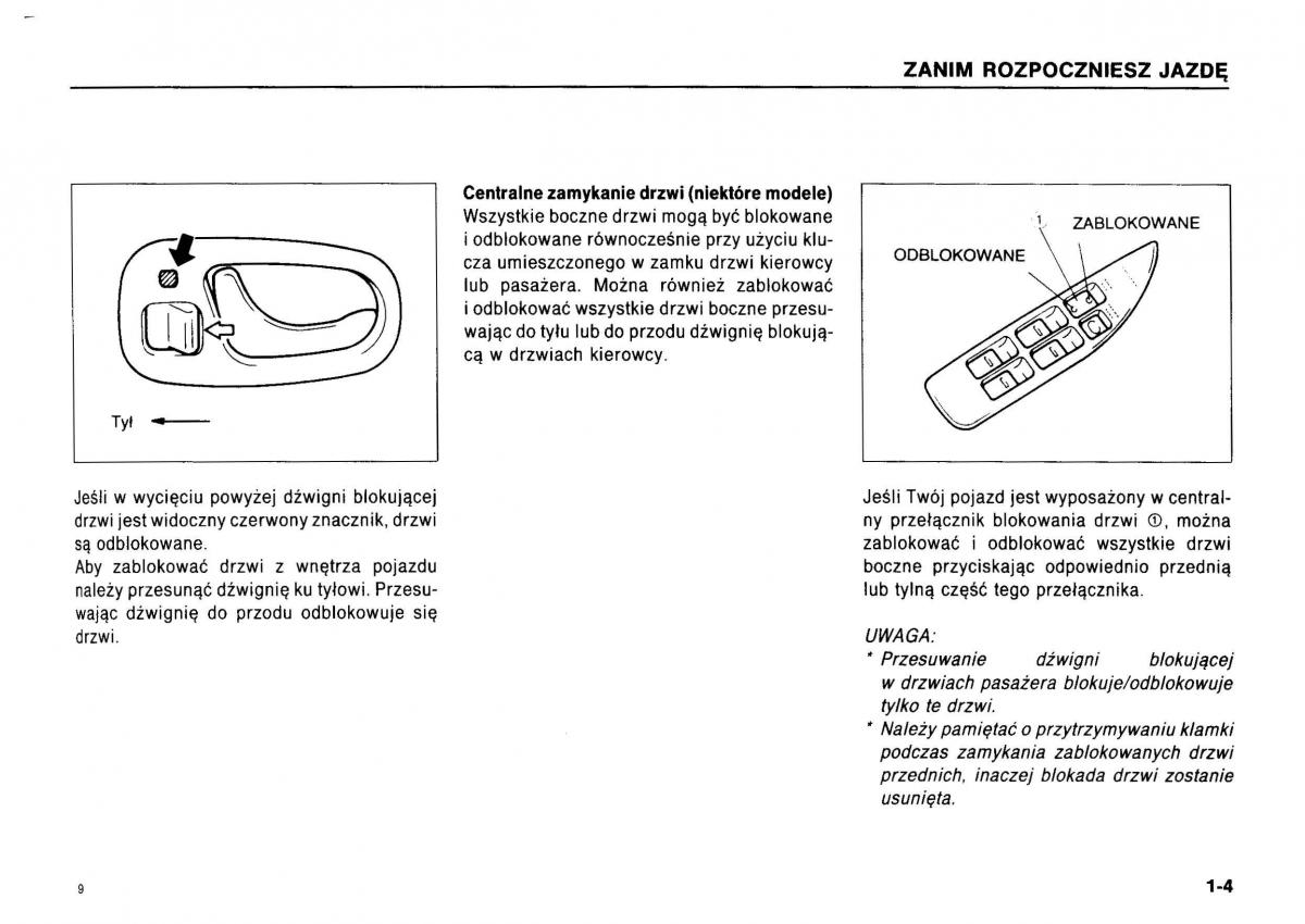 Suzuki Swift III MK3 instrukcja obslugi / page 8