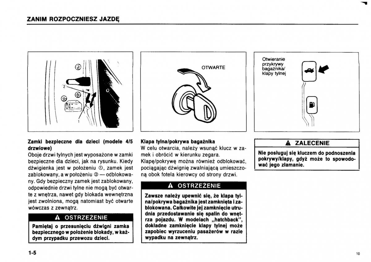 manual  Suzuki Swift III MK3 instrukcja / page 9