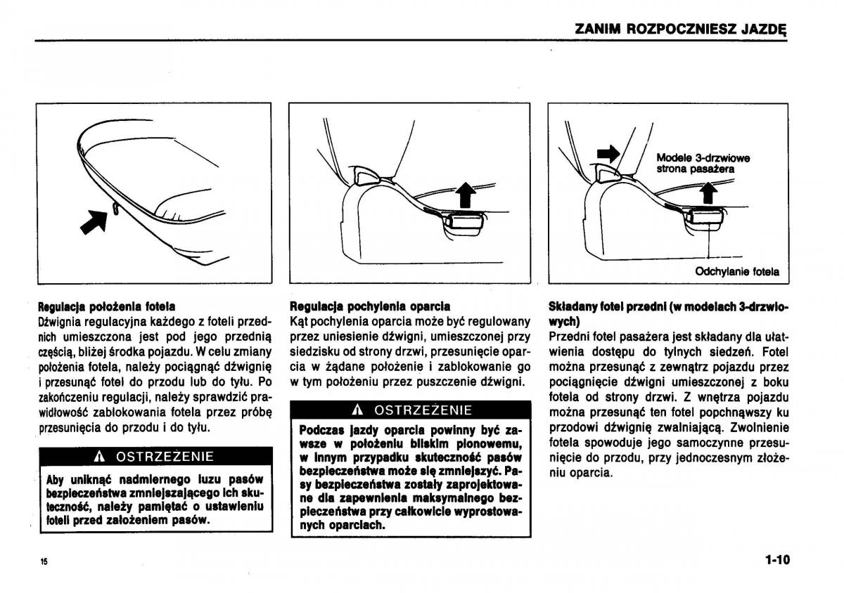 manual  Suzuki Swift III MK3 instrukcja / page 14