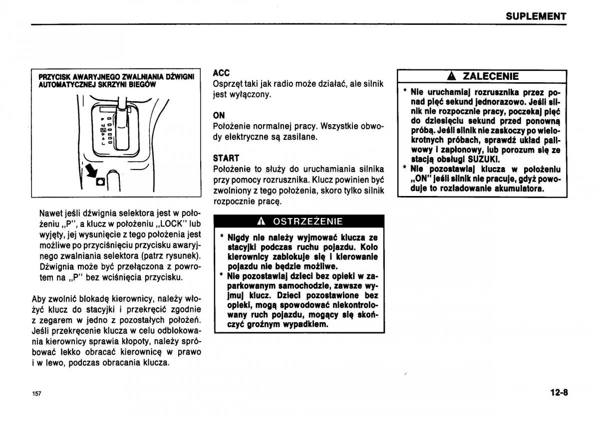 manual  Suzuki Swift III MK3 instrukcja / page 151