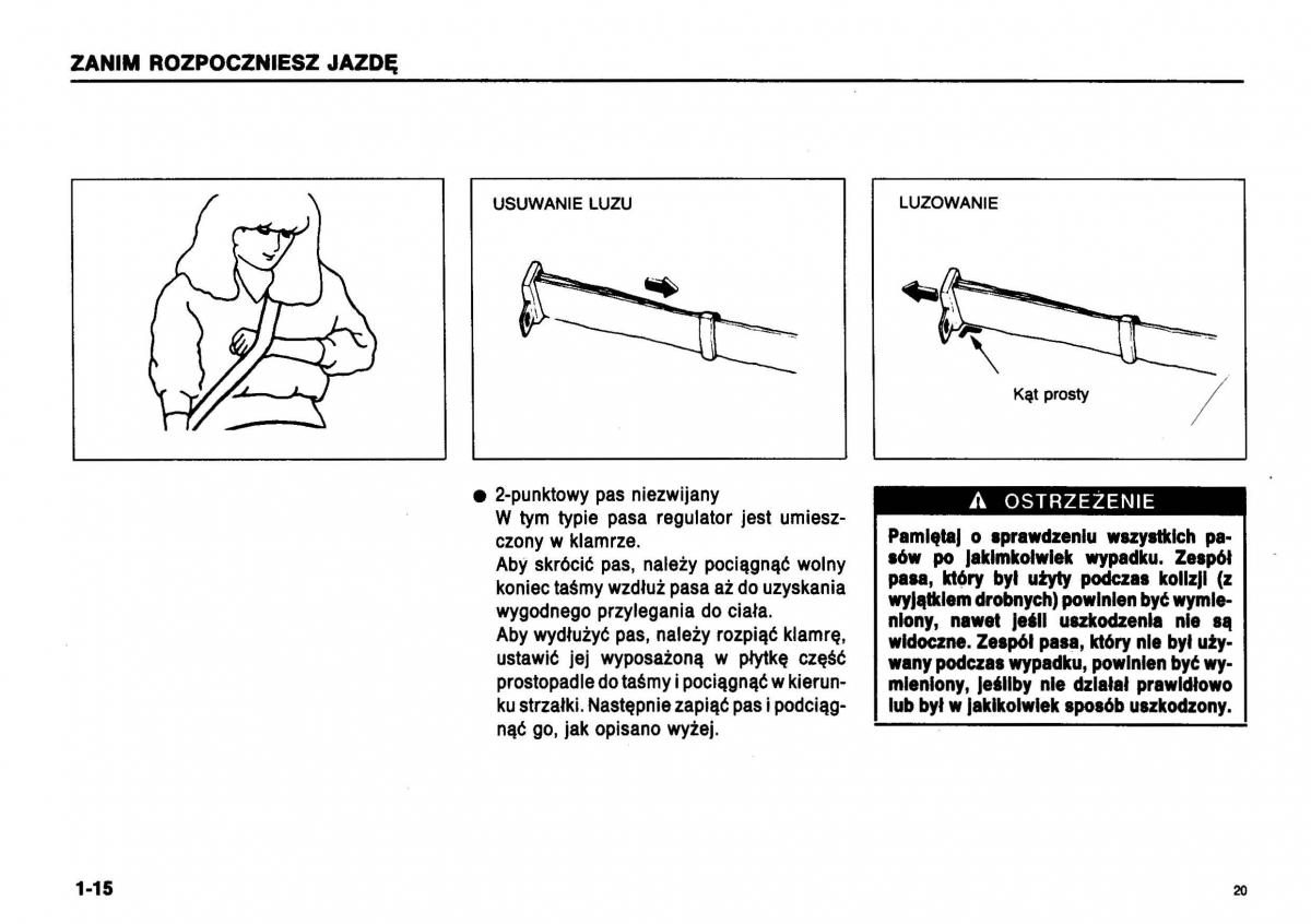 Suzuki Swift III MK3 instrukcja obslugi / page 19