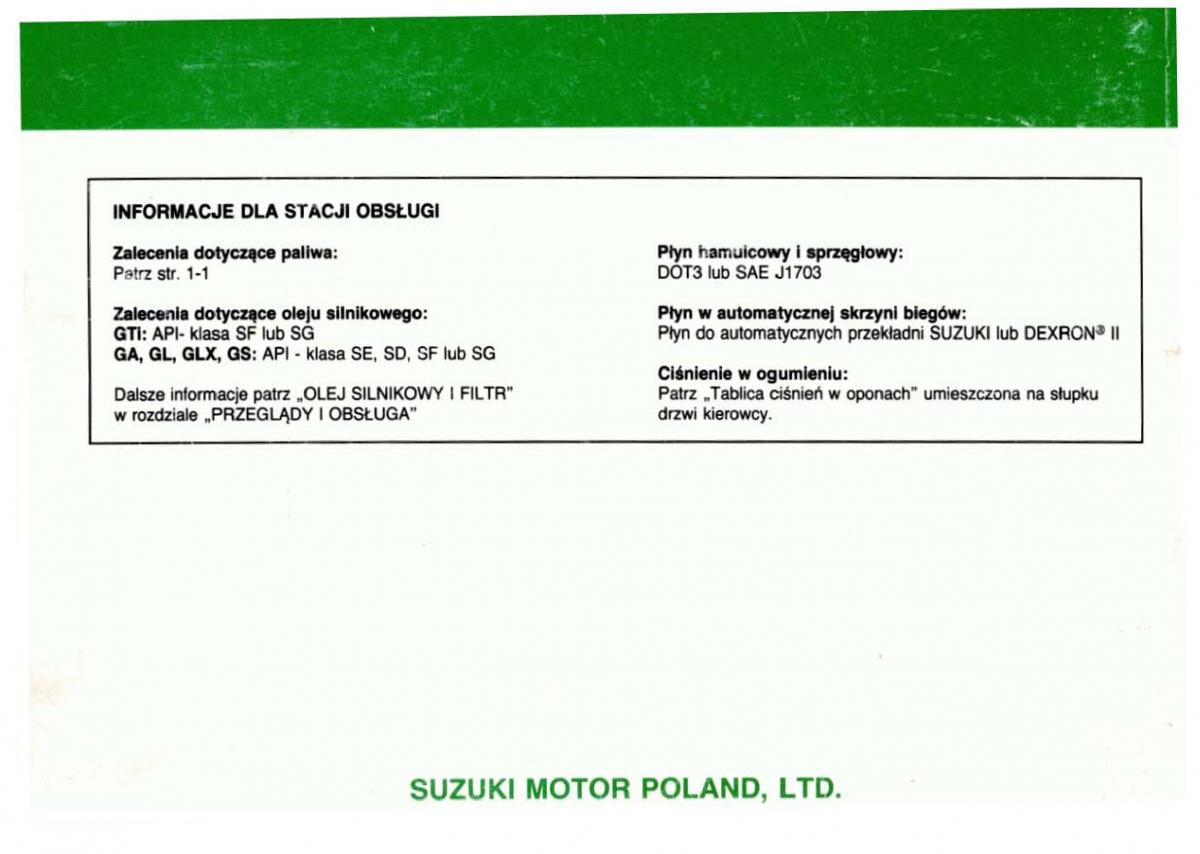 Suzuki Swift III MK3 instrukcja obslugi / page 155