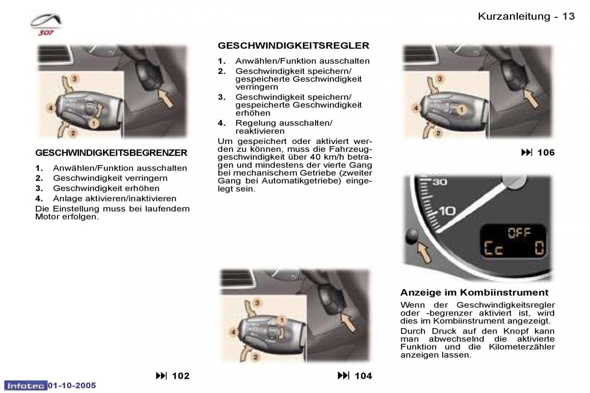 Peugeot 307 Handbuch / page 10