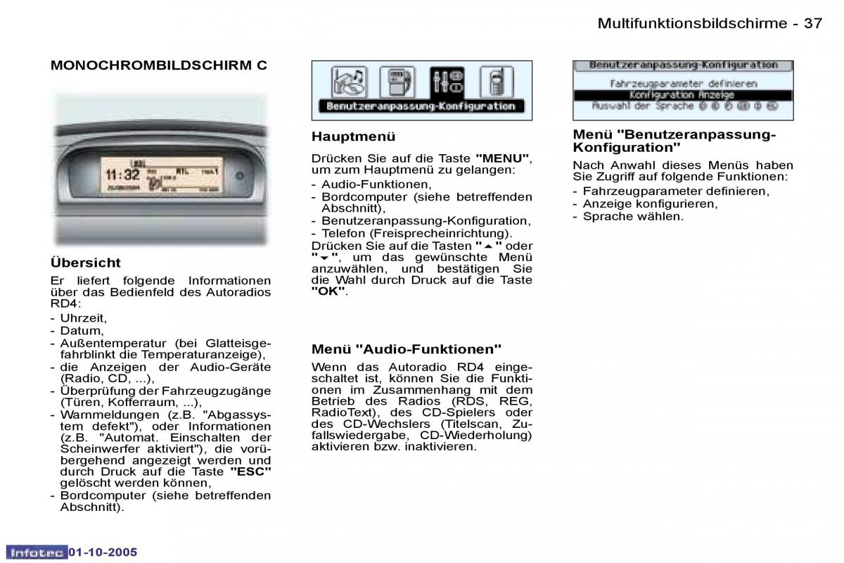 manual Peugeot 307 Peugeot 307 Handbuch page 39 pdf