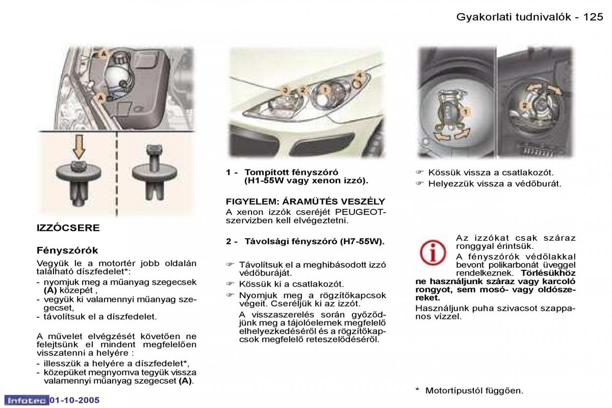 Peugeot 307 Kezelesi utmutato / page 140