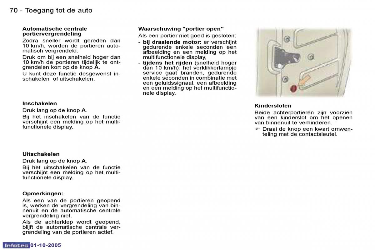 Peugeot 307 handleiding / page 77